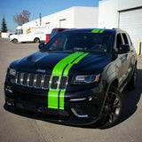 Decal Stripe full kit for Jeep Grand Cherokee Hood Bonnet Chrome 2012 2013 2015 2017 2020 2024