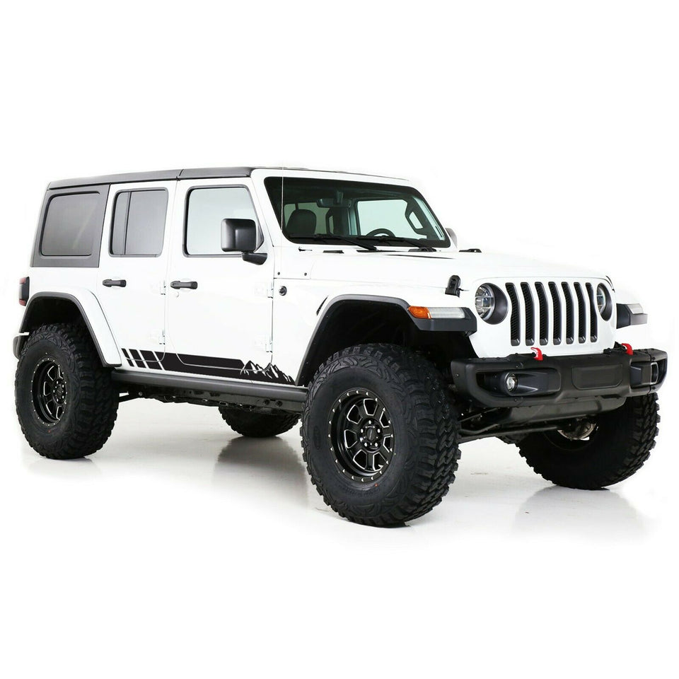 Decal Vinyl Side Doors Graphic Rocker Stripes For Jeep Wrangler JL 2018 2019 2020 2021 2022 2023 2024