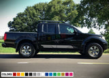 Decal Vinyl Sticker Side Door Stripes for Nissan Frontier 2004 -2015 4x4 Lamp
