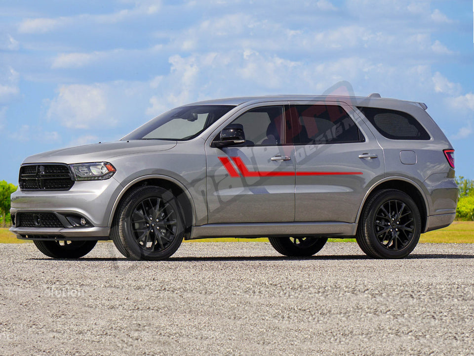Hokey style Stripes Decal Kit for Dodge Durango rear fender 2007 2011 2020 2022 2023Sport mirror sxt RT wide body