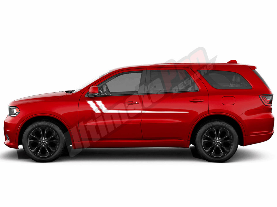 Hokey style Stripes Decal Kit for Dodge Durango rear fender 2007 2011 2020 2022 2023Sport mirror sxt RT wide body
