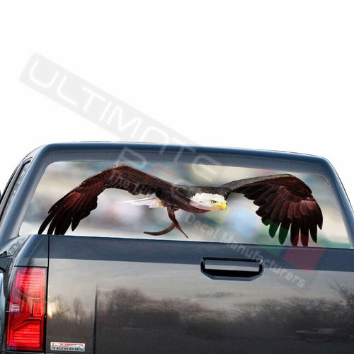 Eagles Decals Rear Window See Thru Stickers Perforated for GMC Sierra 2018 2019