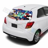 Eagles Decals Window See Thru Stickers Perforated for Toyota Yaris 2016 2017