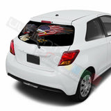 Eagles Decals Window See Thru Stickers Perforated for Toyota Yaris 2016 2017