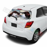 Eagles Decals Window See Thru Stickers Perforated for Toyota Yaris 2016 2017