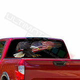 Eagles Designs Window See Thru Stickers Perforated for Nissan Titan 2017 2018