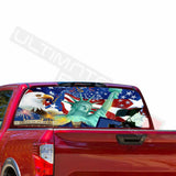 Eagles Designs Window See Thru Stickers Perforated for Nissan Titan 2017 2018