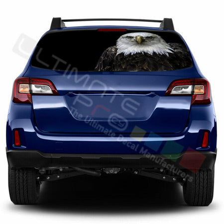 Eagles Designs Window See Thru Stickers Perforated for Subaru Outback 2018 2019