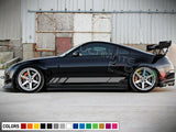 Light body Stripes stickers for Nissan 350Z fender side skirts 2002 2009 GT-S S1