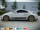 Light body Stripes stickers for Nissan 350Z fender side skirts 2002 2009 GT-S S1