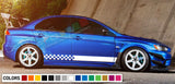 LIP Stripe kit For Mitsubishi lancer evolution evo 10 X SPOILER WING bumper 2011