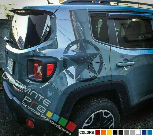 Military star graphic For Jeep Renegade Latitude Trailhawk 2015 2016 2017 2018 2019 2020 2021 2022