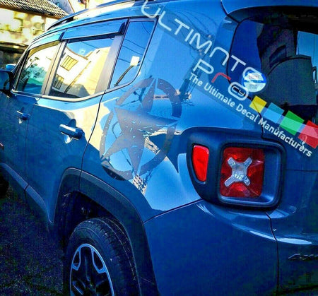 Military star graphic For Jeep Renegade Latitude Trailhawk 2015 2016 2017 2018 2019 2020 2021 2022