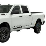 Mountains Side Doors Stripes Wrap Decal Sticker for Dodge Ram Crew Cab 2500 str8