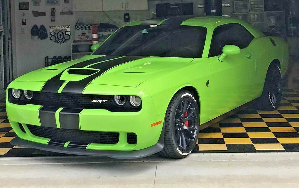 Dual Racing Rally Stripe for Dodge Challenger SRT Hellcat stack pack SXT GT  widebody 2014 2015 2018 2019 2020 2021 2022 2023 RT