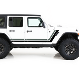 Shred Sticker side Door Decal Vinyl Stripe for Jeep Wrangler JL 2020 Retro stile