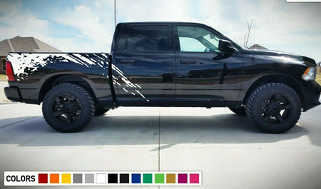 Side Bed Mud Splash Sticker Stripe for Dodge Ram Rebel Turbo 2010 2011 2015 2016 2017 2018 2019 2020 2021 2022 2023 2024