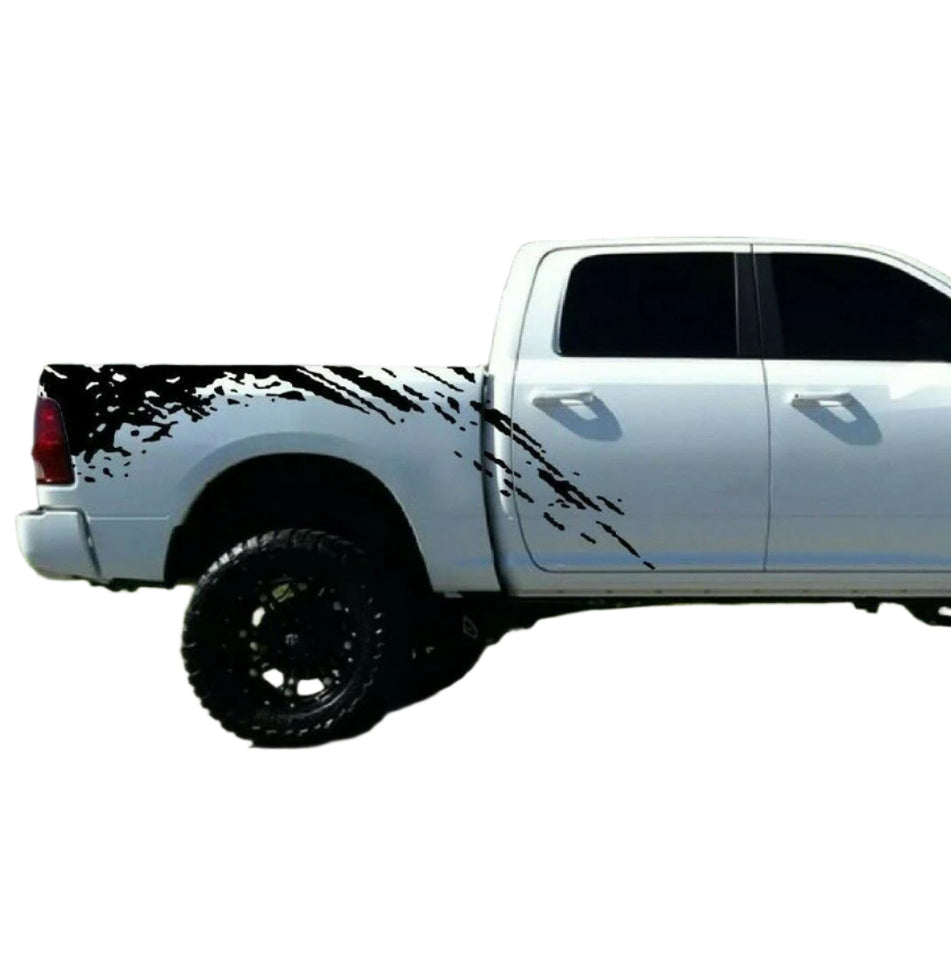 Side Bed Mud Splash Sticker Stripe for Dodge Ram Rebel Turbo 2010 2011 2015 2016 2017 2018 2019 2020 2021 2022 2023 2024