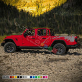 Bed Mud wrap Graphics Stickers kit for Jeep Gladiator JT 2019 2020 2021 2022 2023