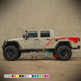 Bed Mud wrap Graphics Stickers kit for Jeep Gladiator JT 2019 2020 2021 2022 2023