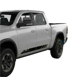 Side Doors Mountains Stripes Wrap Decal Sticker for Dodge Ram Crew Cab 1500