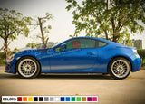 Decals for Subaru BRZ 2015 2016 Side Stripe Decal Sticker rocker panel