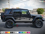 splash color Side Stripe Sticker Decal For Jeep Wrangler Mirror scoop Light 2007 2020 Vent