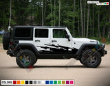 splash color Side Stripe Sticker Decal For Jeep Wrangler Mirror scoop Light 2007 2020 Vent
