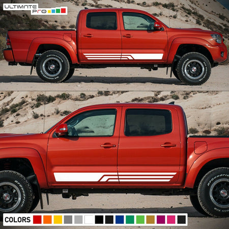 Side Stripes Decal Sticker Kit For Toyota Tacoma Lift Levelling 4WD Tail Light