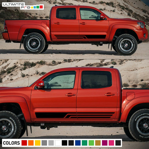Side Stripes Decal Sticker Kit For Toyota Tacoma Lift Levelling 4WD Tail Light