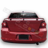 Skulls design Rear Window See Thru Stickers Perforated for Dodge Avenger 2002 - 2006 - 2009 - 2012 - 2014
