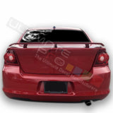 Skulls design Rear Window See Thru Stickers Perforated for Dodge Avenger 2002 - 2006 - 2009 - 2012 - 2014