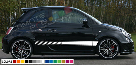Sticker Decal for FIAT 500 ABARTH Stripe chrome seat carbon hood graphics mirror