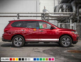 Sticker decal for Nissan Pathfinder door mirror Stripes left + right side 2018