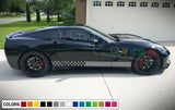 Sticker Decal Graphic Side Door Stripes for Chevrolet Corvette Wing Z51 Body Kit