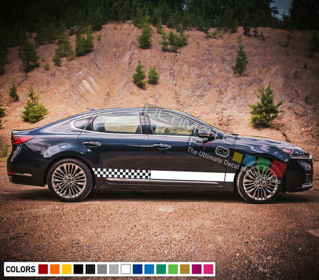 Sticker Decal Graphic Side Door Stripes for Kia Cadenza 2014 - 2018 Sport turbo