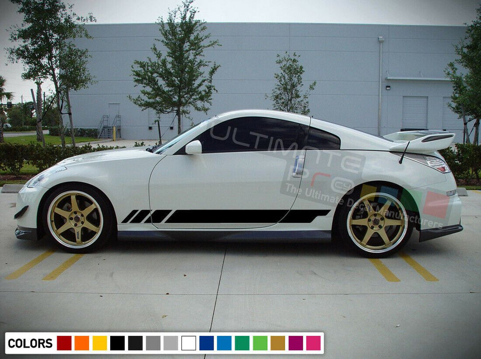 Sticker Decal Graphic Side Stripes tuning for Nissan 350Z Racing Wing Lip Light