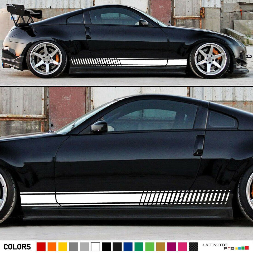 Sticker Decal Graphic Stripe Kit for Nissan 350 Z Mirror Cover Trim Hood Panel