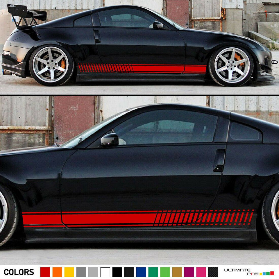 Sticker Decal Graphic Stripe Kit for Nissan 350 Z Mirror Cover Trim Hood Panel