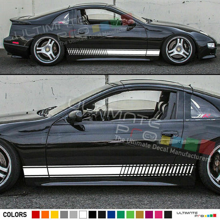 Sticker Decal Graphic Stripes for Nissan 300 zx 300zx Bumper Mirror Cover Carbon