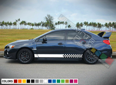 Sticker Decal Side Door Stripes for Subaru Impreza WRX STI Spoiler Lip Sport