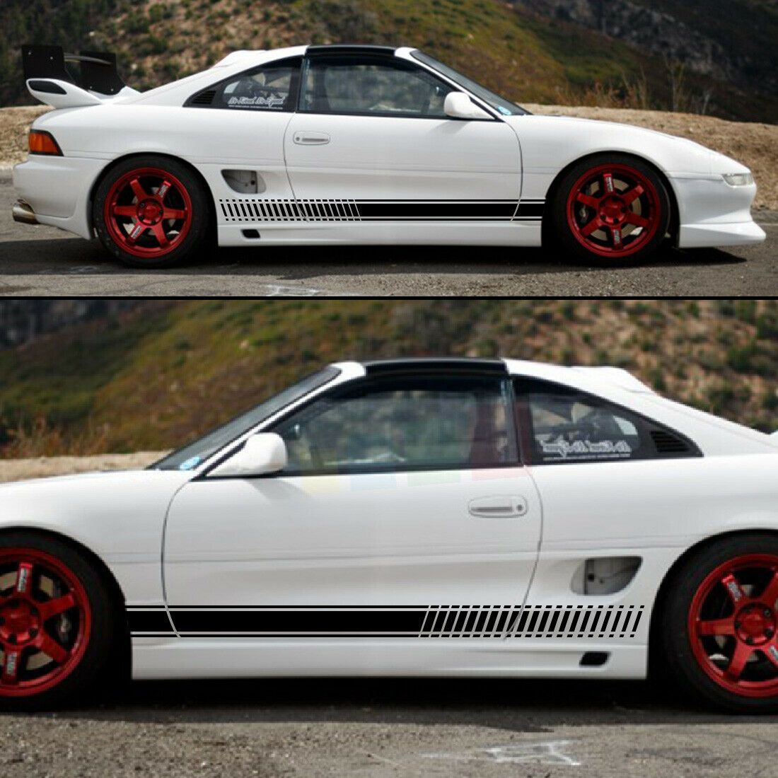 Sticker Decal Stripe for Toyota MR2 MRS 1984 1986 1989 Front Bumper Li ...