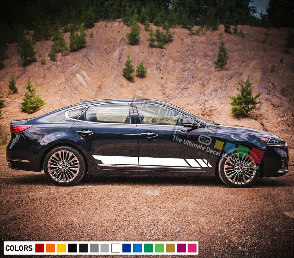 Sticker Decal Vinyl Side Stripe Body Kit for Kia Cadenza Fender Bumper Molding