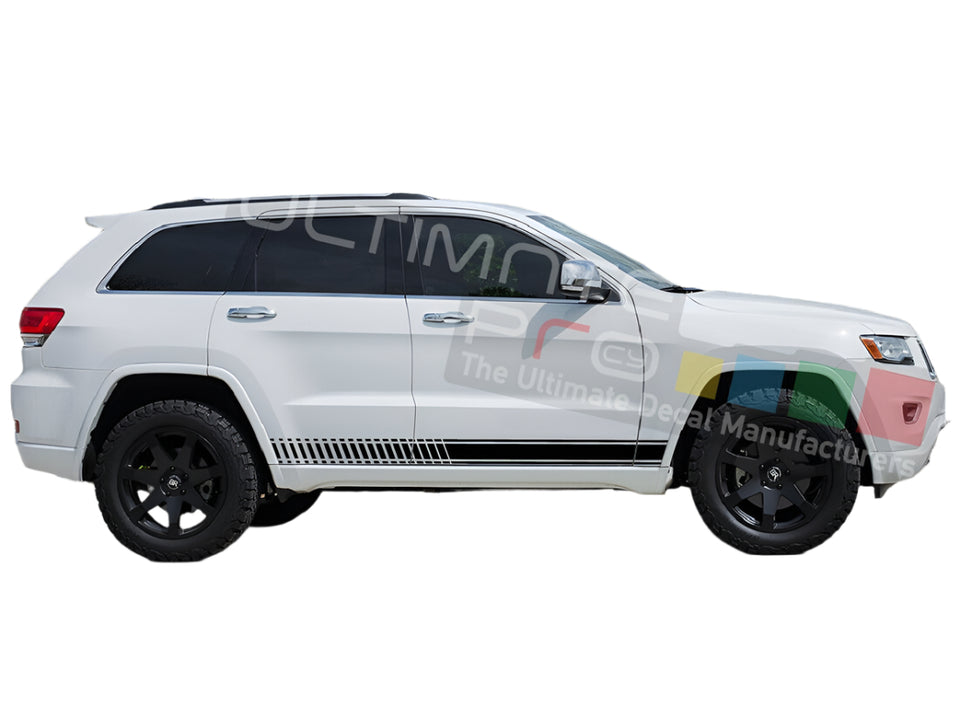 Sticker Decal Vinyl Stripes for Jeep Grand Cherokee Trailhawk Rocker panel decal bar