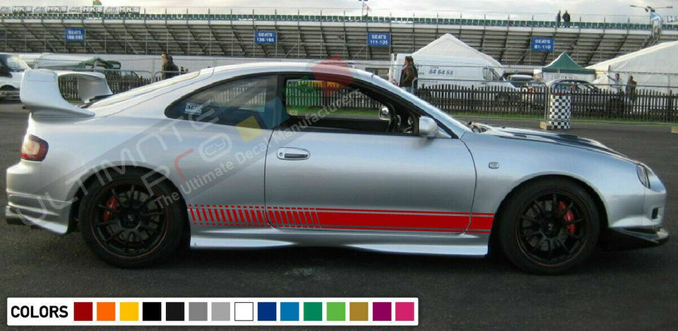 Sticker Graphic Rally Stripes for Toyota Celica GT4 GT-Four Spoiler 1998 1999 00