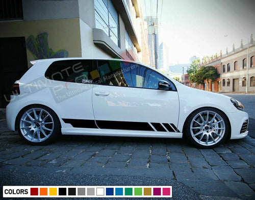 Sticker Side Door Stripes for Volkswagen Golf MK6 GTI R Sport Skirt