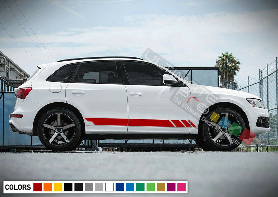 Sticker Side Stripes for Audi Q5 quarter panel skirt decals graphics