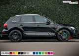 Sticker Side Stripes for Audi Q5 quarter panel skirt decals graphics