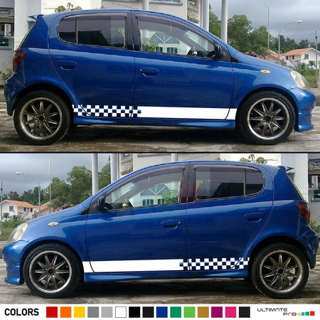Sticker Stripe for Toyota Yaris Vitz RS sport tune coil racing rally spring low