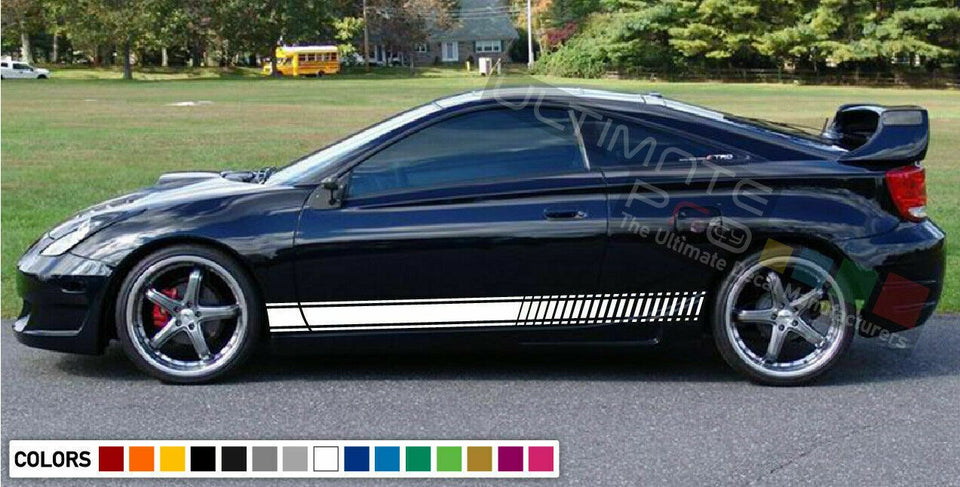 Stickers Decal for Toyota Celica ZZT231 GT-S Stripe diffuser 2000 2004 2005 2006